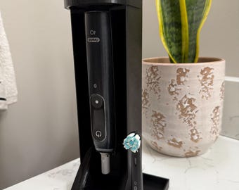 Soporte de pared para cepillo de dientes Oral-B iO con bandeja antigoteo, soporte de carga para baño.