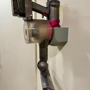 Dyson V6 V7 V8 Wall Mount, Fits DeWalt Milwaukee Battery Adapter, Cordless Vacuum Storage