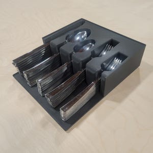 Custom Silverware & Utensil Drawer Organizer – 3D Printed to Fit Your Drawer Exactly