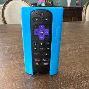 Soporte de pared magnético para mando a distancia Roku / Organizador de TV sin taladrar, hogar inteligente