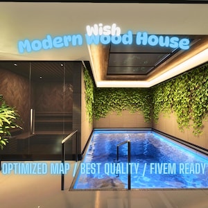 Modern Wood House | MLO / MAP | Fivem GTAV | Optimized | Drag and Drop Files | Best Quality |