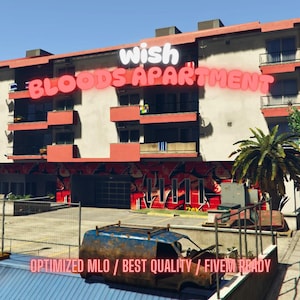 Bloods Apartment | MLO/MAP | Fivem GTAV | Optimized | Drag and Drop Files | Best Quality |