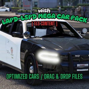 LAPD-LSPD Mega Car Pack | Fivem GTAV | Optimized | Drag and Drop Files | Best Quality |