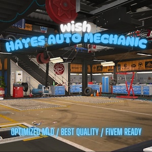 Hayes Auto Mechanic | MLO/MAP | Fivem GTAV | Optimized | Drag and Drop Files | Best Quality |