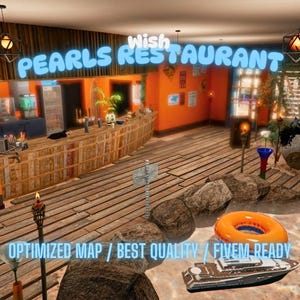 Restaurant de fruits de mer Pearls | MLO/MAP | Fivem GTAV | Optimisé | Fichiers glisser-déposer | Meilleure qualité |