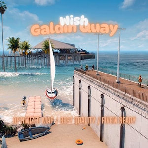 Galdin Quay | MLO/MAP | Fivem GTAV | Optimized | Drag and Drop Files | Best Quality |
