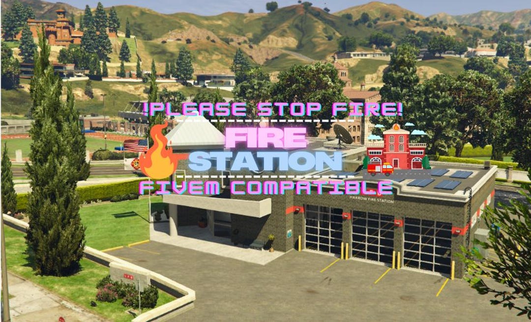 Harrow Fire Station – Voll ausgestattete Feuerwehr für GTA 5 FiveM ...