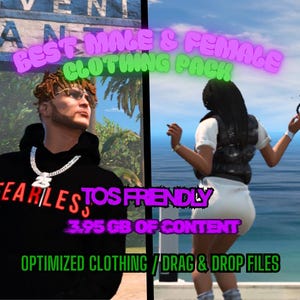 Fivem Best Male & Female TOS Clothing Pack / MALE / Fivem Ready / Optimized /