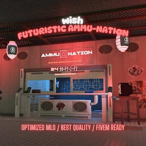 Futuristic Ammu-Nation | MLO/MAP | Fivem GTAV | Optimized | Drag and Drop Files | Best Quality |