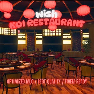 Koi Restaurant | MLO/MAP | Fivem GTAV | Optimized | Drag and Drop Files | Best Quality |