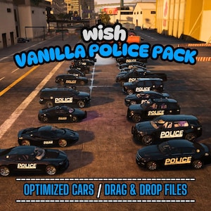 Vanilla Police Car Pack | Fivem GTAV | Optimized | Drag and Drop Files | Best Quality |