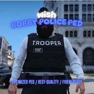 Bobby Police | PED | Fivem GTAV | Optimized | Drag and Drop Files | Best Quality |