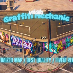 Graffiti Mechanic | MLO/MAP | Fivem GTAV | Optimized | Drag and Drop Files | Best Quality |