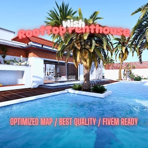 Rooftop Penthouse | MLO / MAP | Fivem GTAV | Optimized | Drag and Drop Files | Best Quality |
