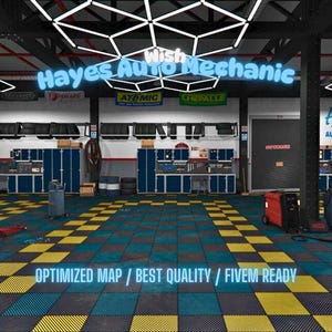 Hayes Auto Mechanic | MLO/MAP | Fivem GTAV | Optimized | Drag and Drop Files | Best Quality |