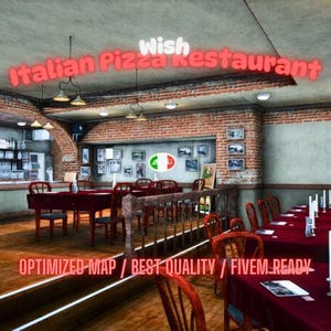 Italian Pizza Restaurant | MLO / MAP | Fivem GTAV | Optimized | Drag and Drop Files | Best Quality |