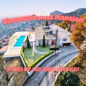 Vinewood Hills Mansion | MLO/MAP | Fivem GTAV | Optimized | Drag and Drop Files | Best Quality |