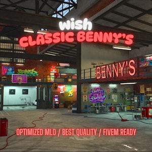 Classic Benny&#39;s | MLO/MAP | Fivem GTAV | Optimized | Drag and Drop Files | Best Quality |