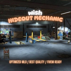 Hideout Mechanic | MLO/MAP | Fivem GTAV | Optimized | Drag and Drop Files | Best Quality |