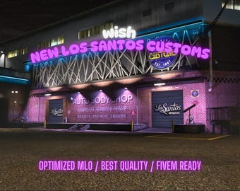 New Los Santos Customs | MLO/MAP | Fivem GTAV | Optimized | Drag and Drop Files | Best Quality |