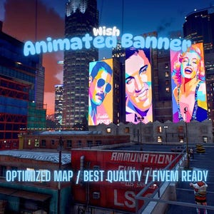Animated Banner | MLO / MAP | Fivem GTAV | Optimized | Drag and Drop Files | Best Quality |