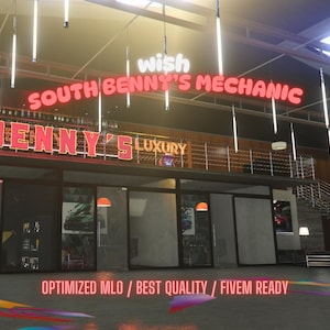 South Benny&#39;s Mechanic | MLO/MAP | Fivem GTAV | Optimized | Drag and Drop Files | Best Quality |