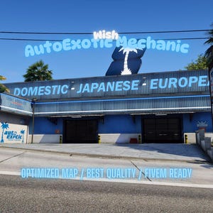AutoExotic Mechanic | MLO/MAP | Fivem GTAV | Optimized | Drag and Drop Files | Best Quality |
