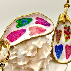 Shell Keychians NEW! Handmade Découpage Oyster Sea Shell Fan Light Pulls | Palm Beach ...