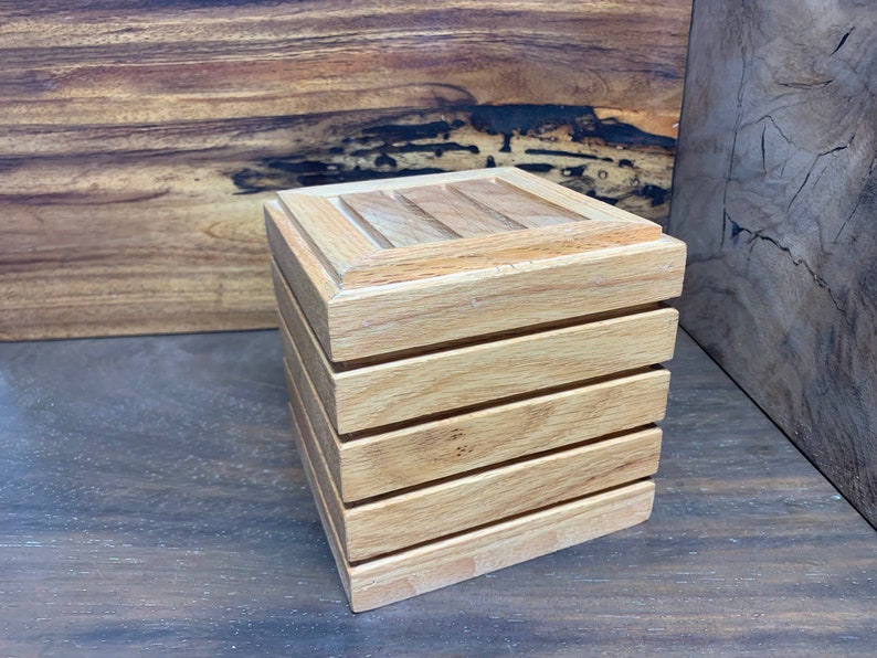 American Oak Wood Block Risers Food Service Stackable Stands Etsy