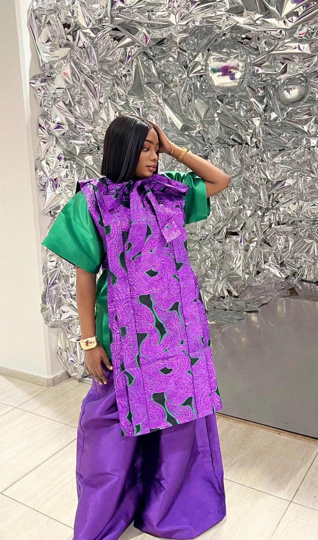 The Achalugo Three Pieces Set is Made From the Finest of Mikado Silk ...