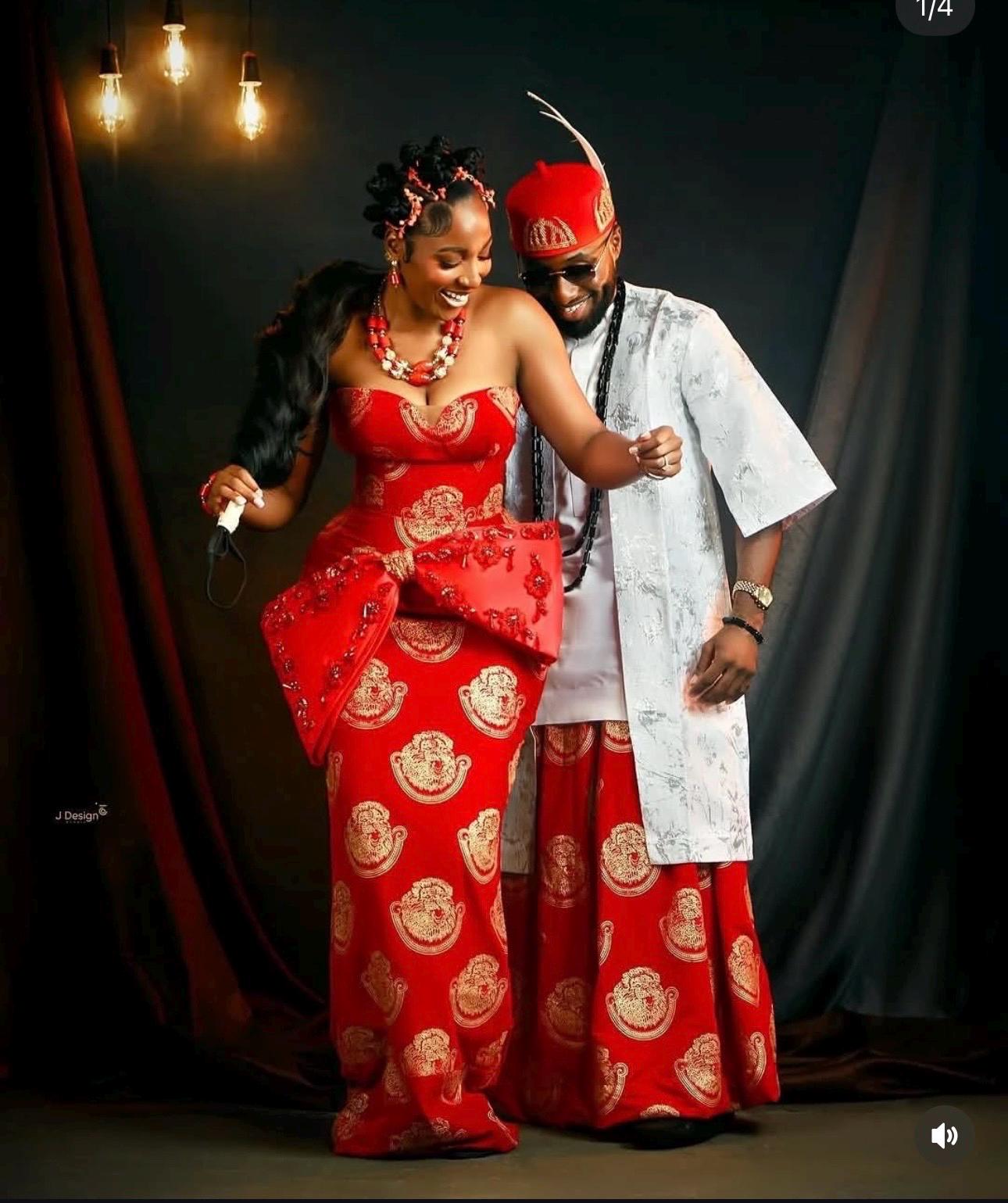 Bride And Groom Best Igbo Traditional Wedding Attire Igbo