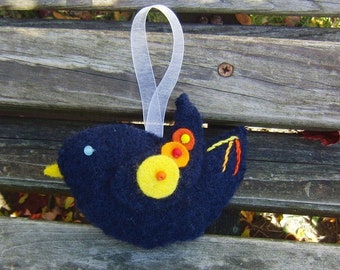 Sunshine the Felt Bird Ornament