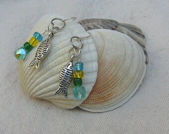 Happy Fishy Fish Dangle Earrings