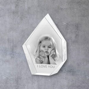 Custom Photo Crystal Ornament | Personalized Transparent Keepsake | Unique Gift for Any Occasion
