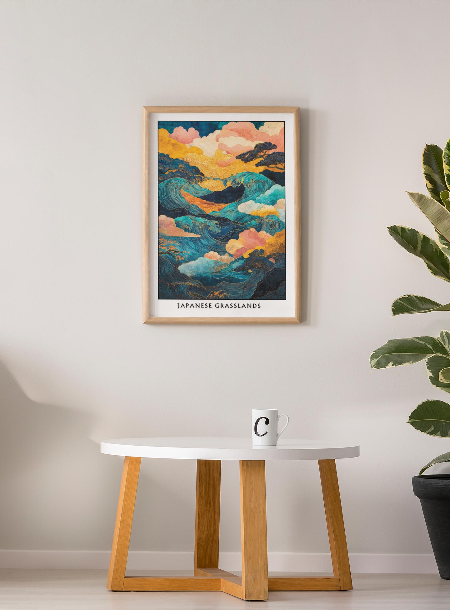 Japandi Wave Art Print: Wabi Sabi Japanese Poster (digital Download) - Etsy