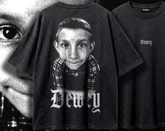 Dewey Oversized Tee, Malcolm in the Middle Shirt, Bootleg Y2K Meme Graphic Tee, 2000s Sitcom Nostalgia, Vintage Wash Streetwear Tee