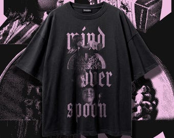 Matilda Pink Oversized Tee, Mind Over Spoon Coquette Graphic Tee, 90s Movie Bootleg Shirt, Cute Nostalgia Kidcore Streetwear, Vintage Wash