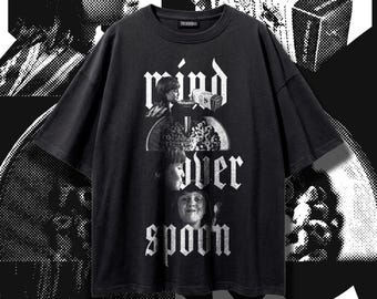 Matilda Oversized Tee, Mind Over Spoon Movie Tee, 90s Movie Bootleg Graphic Tee, Telekinesis Cereal Scene Shirt, Vintage Wash Streetwear