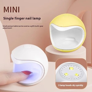 Mini Portable LED Nail Lamp - Handheld UV Curing Light For Manicure, Wearable Mini Nail Dryer