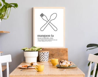 Let's Eat Print | Filipino Kitchen Wall Art (Digital Download)