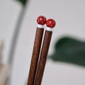 Handmade Chopsticks ︳Cute Chopsticks with Ornaments︳Mushroom Chopsticks | Made in Japan |21.5cm