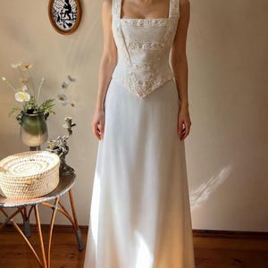 summer dress cotton for women Cambria Contrast Trim Maxi in White/Almond Nude Made from lightweight cotton Unisex Dr. Martens Dr. Color:Midnight Mist lace formal Dress
