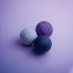 Purple Magnetic Fidget Balls Set | Silent Silicone Sensory Toy | Textured Stress Relief Fidget | Pocket EDC Desk Toy | Quiet Hand Fidget