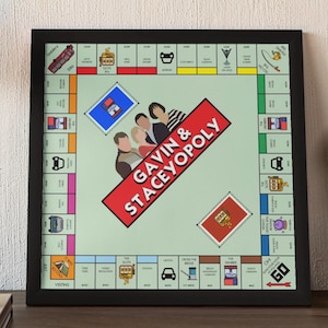 Gavin And Stacey Inspired Monopoly Board Print – Iconic Show Wall Art | Fan Gift | TV Show Decor