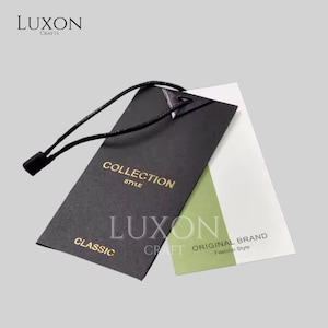 Custom Hang Tags Embossed or Debossed – Personalized Logo Tags for Gifts, Clothing & Packaging – Luxury Product Branding Tags