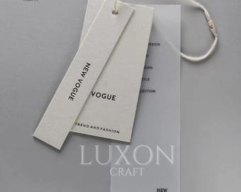 Etiquetas colgantes personalizadas: etiquetas minimalistas para ropa, marca y regalos