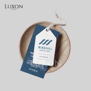 Custom Hang Tags Embossed or Debossed – Personalized Logo Tags for Gifts, Clothing & Packaging – Luxury Product Branding Tags