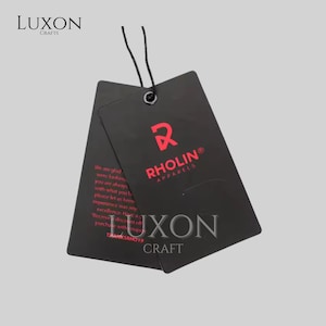 Custom Hang Tags Embossed or Debossed – Personalized Logo Tags for Gifts, Clothing & Packaging – Luxury Product Branding Tags