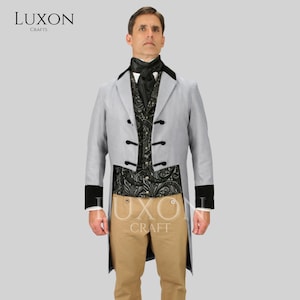 Men’s Regency Tailcoat | Victorian Frock Coat | 18th Century Gentleman Jacket | Steampunk Gothic Coat