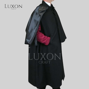 Victorian Inverness Wool Cape Coat: Sherlock Holmes Style, Custom Tailored